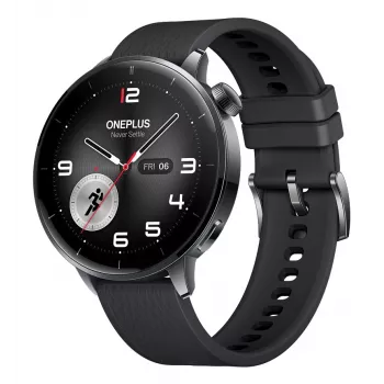 Smartwatch ONEPLUS Watch 3 43mm — 1,32 pulgadas AMOLED, Snapdragon W5, GPS, NFC, IP68, 5 ATM, 354 mAh, carcasa de acero inoxidable