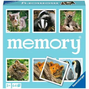 memory Animales bebés, juego de memory