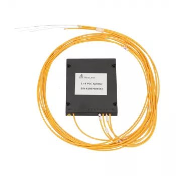 Splitter óptico PLC 1:4 Extralink SC/APC, 2,0 mm G657A, 1,5 m, módulo ABS, sin conector