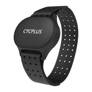 Banda de medición de frecuencia cardíaca Cycplus H1 – banda portátil con sensor de FC, compatible con pecho/brazo, Bluetooth/ANT+
