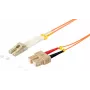 Cable de fibra óptica S/CONN ShiverPeaks 77955 5m LC SC naranja