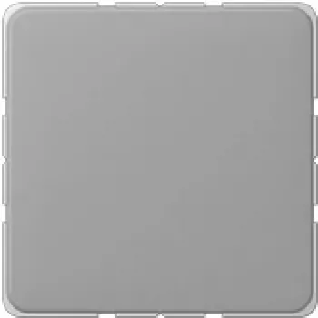 Placa embellecedora para interruptor de pared JUNG CD 594-0 GR gris, termoplástico, diseño sin tornillos