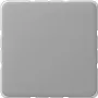 Placa embellecedora para interruptor de pared JUNG CD 594-0 GR gris, termoplástico, diseño sin tornillos