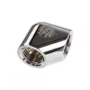 Adaptador Bitspower 90 grados G1/4 pulgadas IG a G1/4 pulgadas IG - plata brillante
