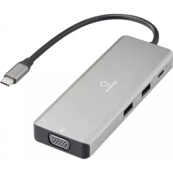 Estación de acoplamiento USB-C Renkforce RF-DKS-906 compatible con estaciones de acoplamiento de marcas universal (RF-6428614)