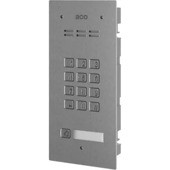 Portero automático empotrable ACO FAM-P-1NPZSACC con lector de llavero y teclado de códigos, 1 usuario