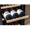 Caso | Vinoteca | WineComfort 24 | Clase de eficiencia energética G | Vitrina | Capacidad de botellas 24 botellas | Tipo de refrigeración tecnología de compresor | Negro