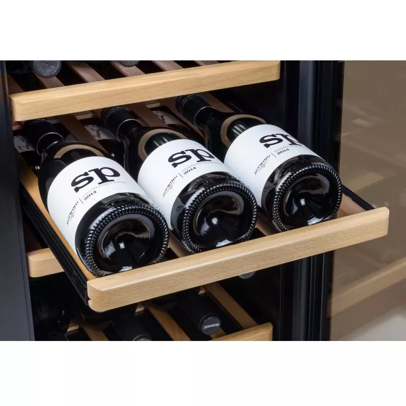 Caso | Vinoteca | WineComfort 24 | Clase de eficiencia energética G | Vitrina | Capacidad de botellas 24 botellas | Tipo de refrigeración tecnología de compresor | Negro