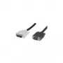 Adaptador de cable de vídeo Microconnect 50990 2 m DVI-I VGA (D-Sub) Negro