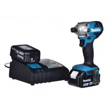 Atornillador de impacto a batería Makita DTD156RTJ 2500 RPM verde