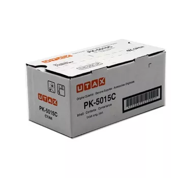 Utax 1T02R7CUT0/PK-5015C Kit de tóner cian, 3K páginas ISO/IEC 19752 para TA