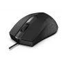 Ratón óptico USB Focus, 1200DPI 3 botones y rueda de desplazamiento, sensibilidad 125Hz, cable 1,8m, peso 66g