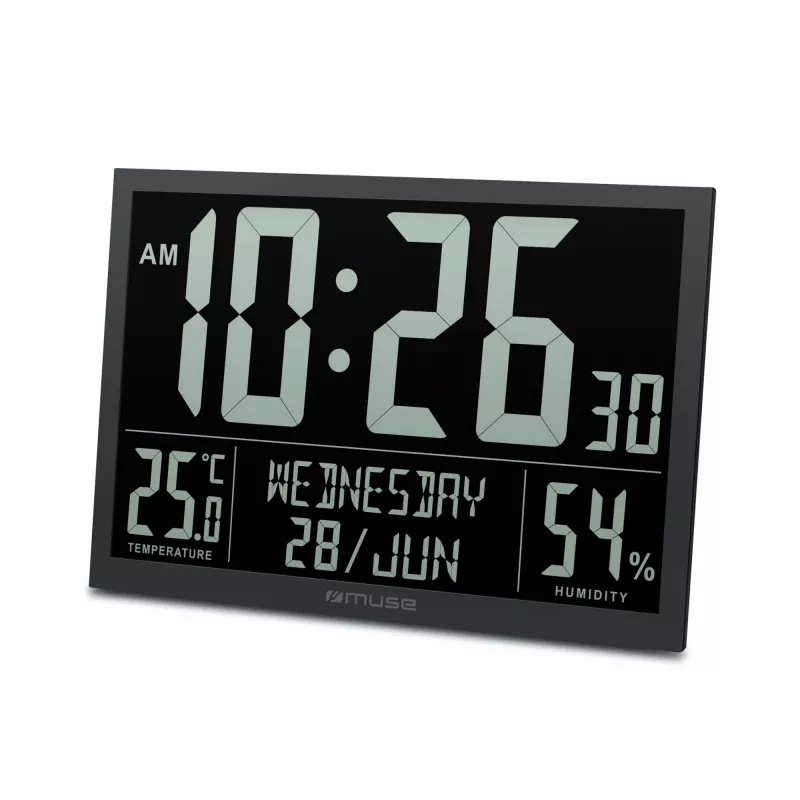 Reloj de pared muse M-160 WMC — reloj de pared analógico, diseño redondo, a pilas