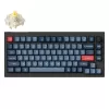 Teclado Keychron V1 Max universal USB RF Wireless Bluetooth Negro Gris 75% Mecánico