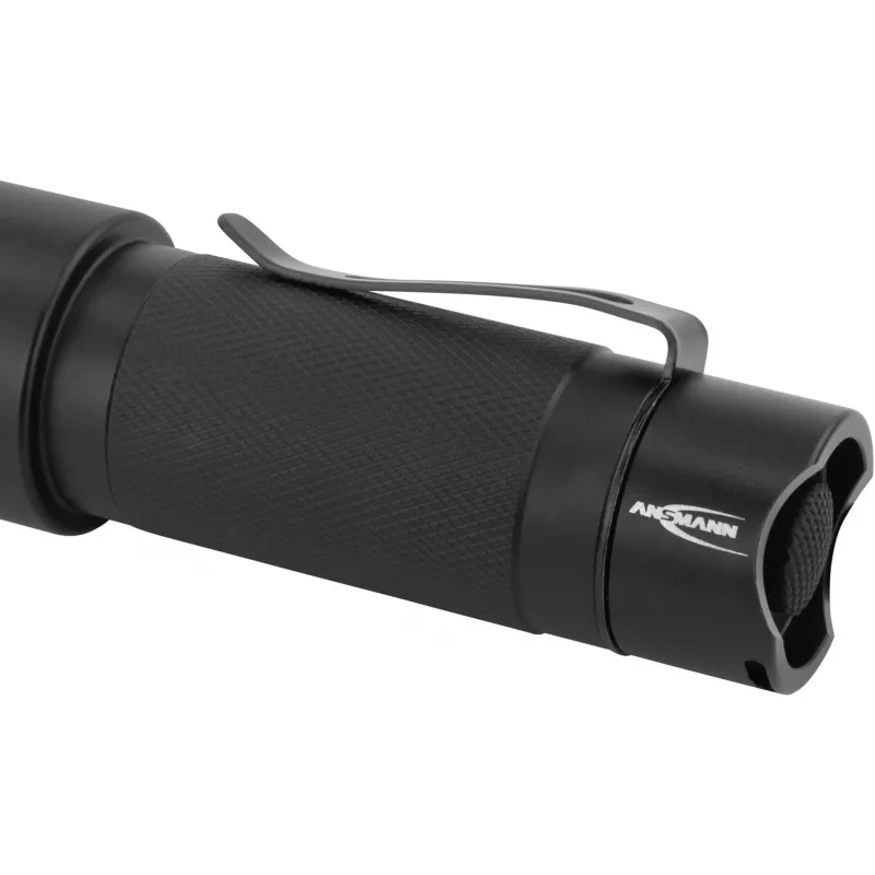 Ansmann M250F - luz intermitente de mano - negra - botones - dial giratorio - 1 m - IP54 - 1 luz