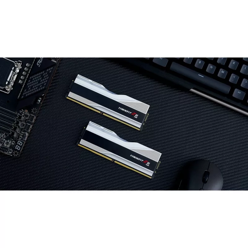 DIMM 32 GB DDR5-6000 (2x 16 GB) Dual-Kit, memoria plateada, F5-6000J3238F16GX2-TZ5RS, Trident Z5 RGB, INTEL XMP