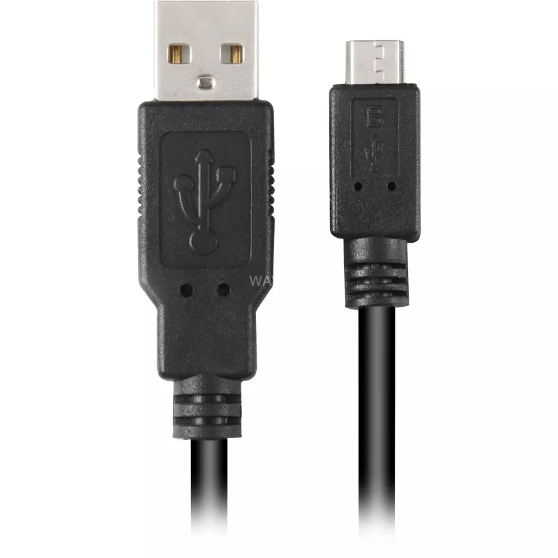 Cable USB Sharkoon 1,5 m Micro-USB2.0-B/USB2.0-A