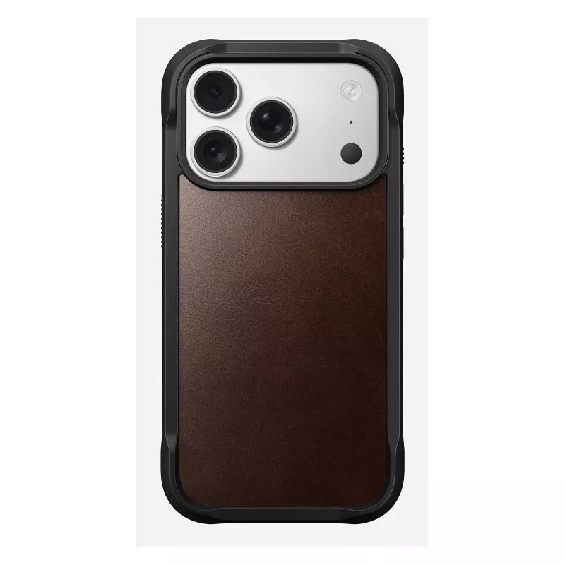 Funda para móvil Nomad Rugged Leather Case para iPhone 17 Pro, 6,3
