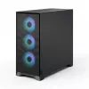 Caja de PC semitorre Fractal Design Pop 2 Air negra sólida — compatible con ATX, 3 ventiladores frontales de 120 mm, bahías de 2,5/3,5