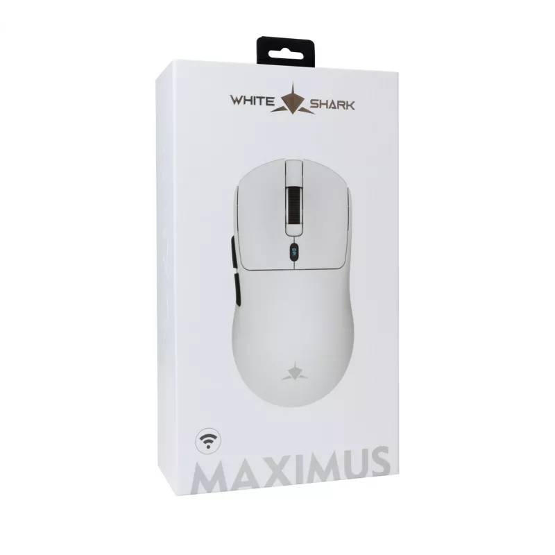 Ratón White Shark GM-9010 MAXIMUS Blanco USB