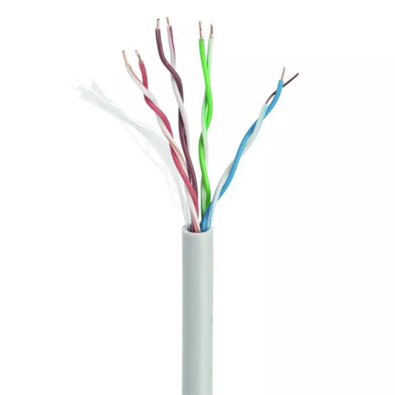 Gembird cable LAN Cat5e UTP (CCA), macizo, 100 m, gris