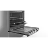 Bosch Cocina HLS79Y351U Serie 6 Placa de inducción, horno eléctrico, acero inoxidable, ancho 60 cm, grill, LCD, 63 L, profundidad 60 cm