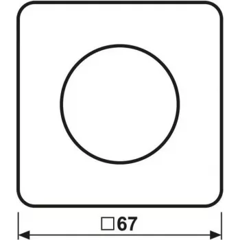 Jung cubierta con mando giratorio duroplast, serie CD 1740 (CD1740)