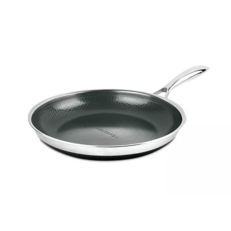 Sartén KOHERSEN NX CERAMIC 24 cm, cuerpo de acero inoxidable, revestimiento antiadherente NX CERAMIC, apta para inducción, con tapa