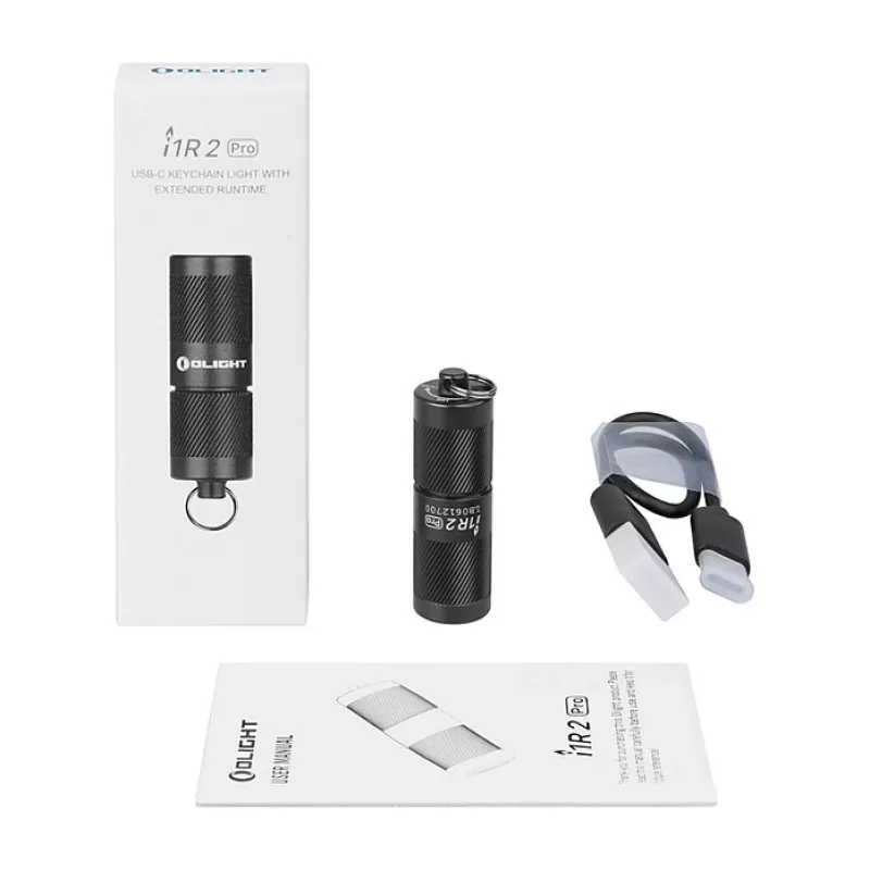 Linterna llavero Olight I1R 2 Pro negra 180 lm IPX8