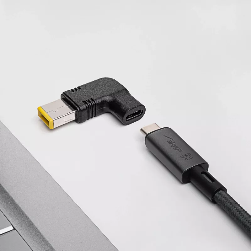 Adaptador de carga Akyga AK-ND-C11 USB-C a Lenovo Slim Tip para portátiles, 18,5-20 V, 100 W