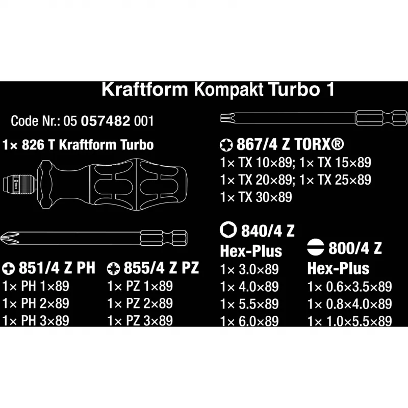 Destornillador multibit Wera 05057482001