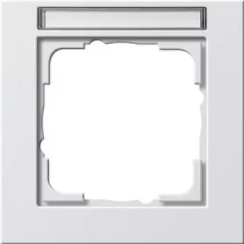Placa de pared GIRA E2 blanco, termoplástico sin tornillos, 80,8×80,8×9,3 mm