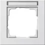 Placa de pared GIRA E2 blanco, termoplástico sin tornillos, 80,8×80,8×9,3 mm