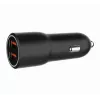 Cargador de coche para dispositivos móviles Gembird TA-UC-A2QC36-CAR-01, 36 W, 12–24 V, mechero, negro