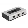 Hub DeLOCK 87673 1000 Mbit/s Negro Gris