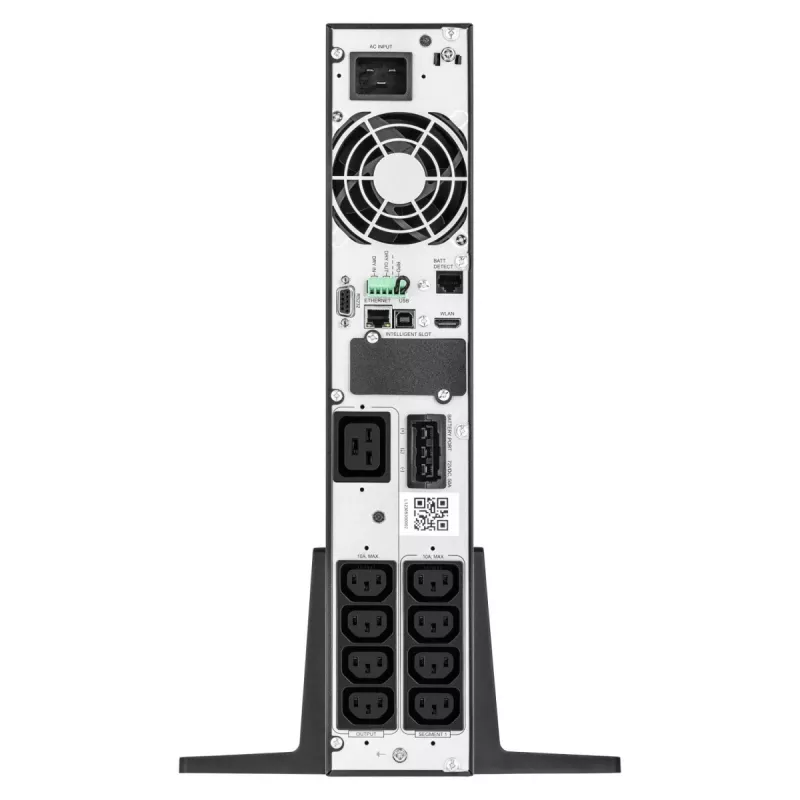 SAI online EVER Powerline RT PRO 3kVA 3kW Rack/Tower, doble conversión, 1-fase, 200–240 V salida, 9× salidas C13, LCD, baterías VRLA