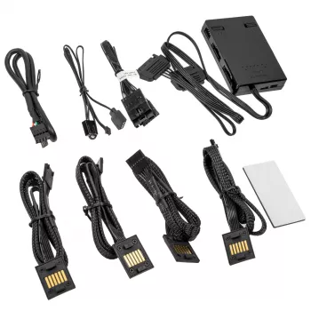 Controlador Lian Li UNI HUB SL-INF L-Connect 3 negro (modelo 12SLIN-CONT3B) para UNI Fan SL serie