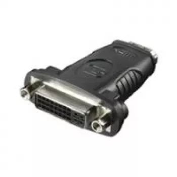 Wentronic Goobay Adaptador HDMI™ / DVI-I, conector hembra HDMI estándar (tipo A), negro - conector hembra HDMI™ de 19 pines > conector hembra DVI (24+5) (60752)