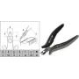 Alicate de corte c.k tools T3884 mini cabeza de corte ESD — alicate diagonal de precisión para electrónica