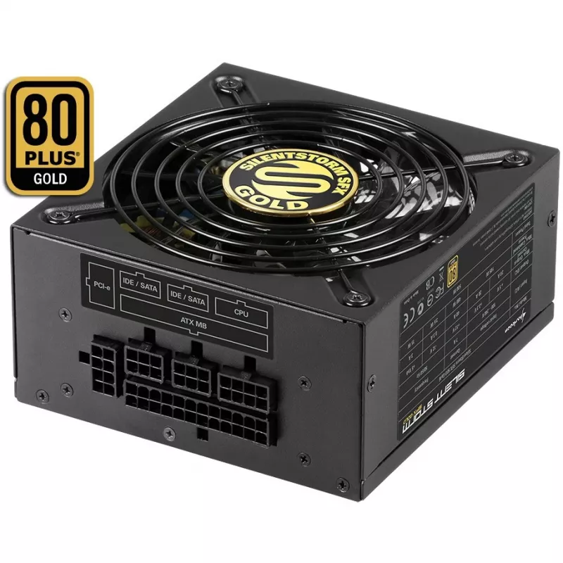Fuente de alimentación Sharkoon SilentStorm SFX 500 Gold (interna) 80 PLUS Gold AC 100-240 V 500 Watt