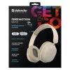 Defender FreeMotion B640 auriculares inalámbricos supraaurales, Bluetooth 5.3, USB-C, AUX 3,5 mm, 20–20000 Hz, 105 dB, beige