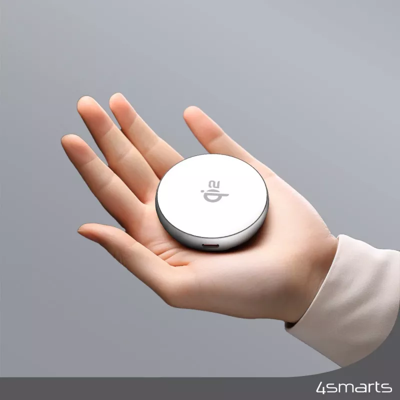 4smarts Qi2 Charger Kickstand Silver White - Cargador (540987)
