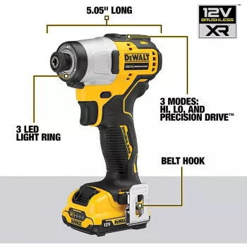 DeWALT DCF801D2-QW atornillador/atornillador de impacto