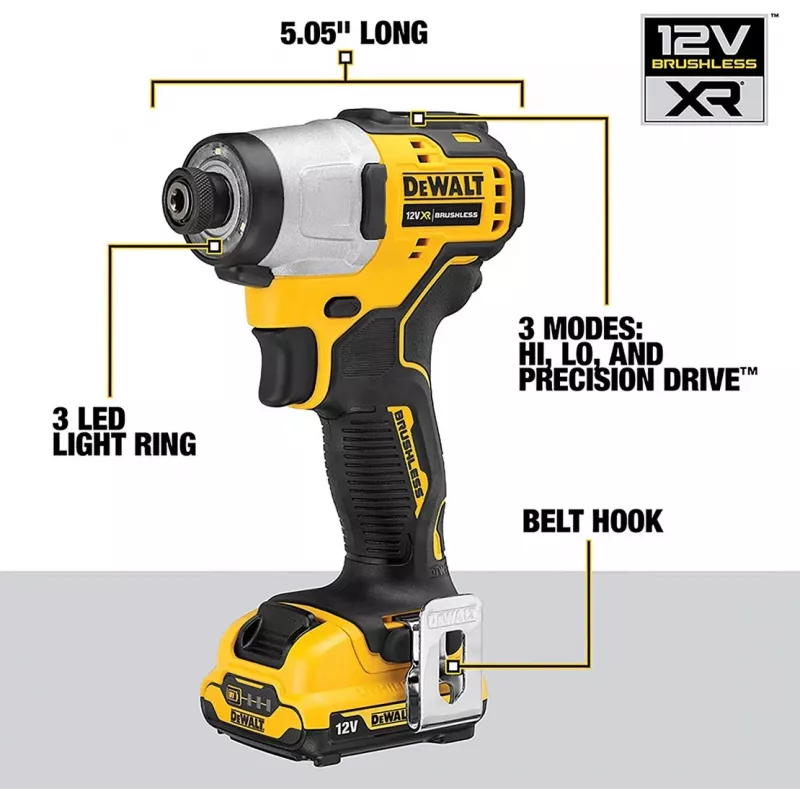 DeWALT DCF801D2-QW atornillador/atornillador de impacto