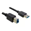 Hub USB DeLOCK 4 puertos 5000 Mbit/s negro blanco