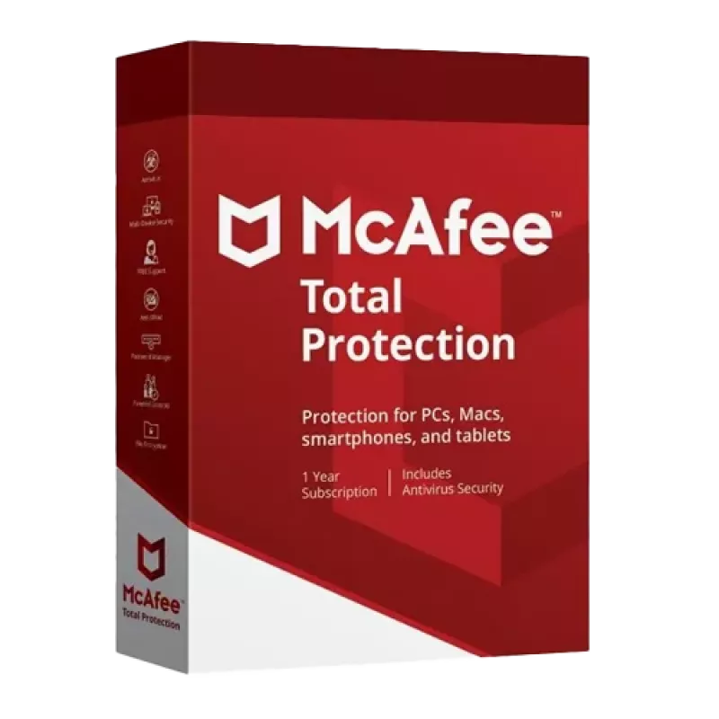 McAfee Total Protection 3 dispositivos 1 año