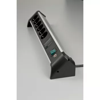 Alargador de corriente Brennenstuhl 1391020600 3m 6 salidas AC para interior negro plata