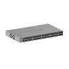 Switch Gigabit Ethernet gestionado Netgear GS752TX, 48x RJ-45 10/100/1000, soporte 10G, rack 1U, gris