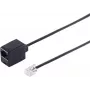 Cable de teléfono ShiverPeaks 70235 RJ11 6/4, 15 m, negro