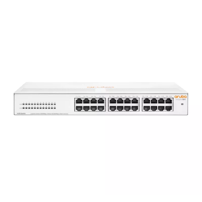 HPE Aruba Networking Aruba Instant On 1430 24G no gestionado L2 Gigabit Ethernet (10/100/1000) 1U blanco